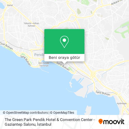 The Green Park Pendik Hotel & Convention Center - Gaziantep Salonu harita