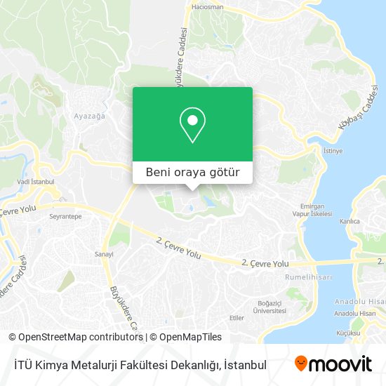 İTÜ Kimya Metalurji Fakültesi Dekanlığı harita