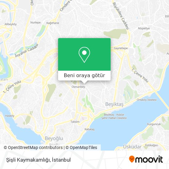 Şişli Kaymakamlığı harita