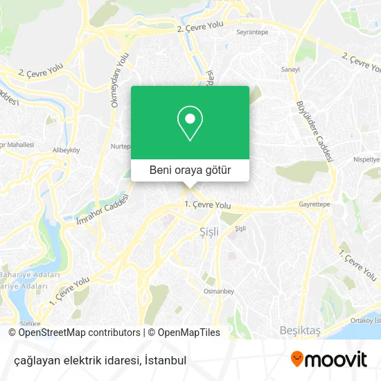 çağlayan elektrik idaresi harita