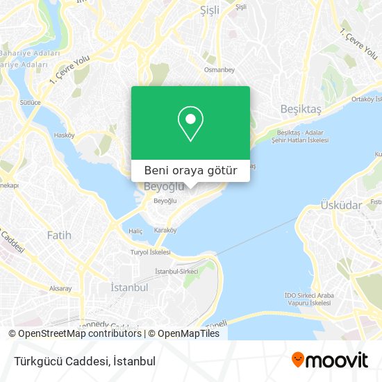 Türkgücü Caddesi harita