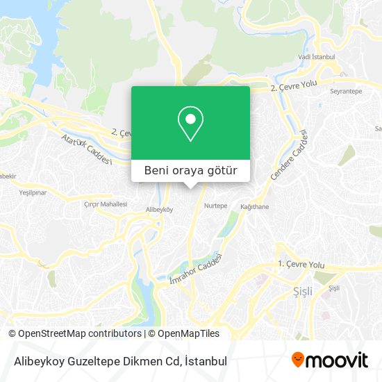 Alibeykoy Guzeltepe Dikmen Cd harita