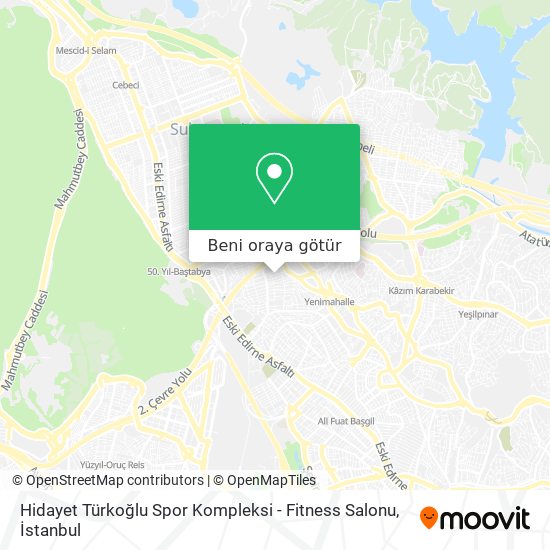 Hidayet Türkoğlu Spor Kompleksi - Fitness Salonu harita
