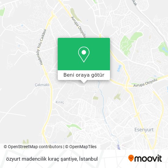 özyurt madencilik kıraç şantiye harita