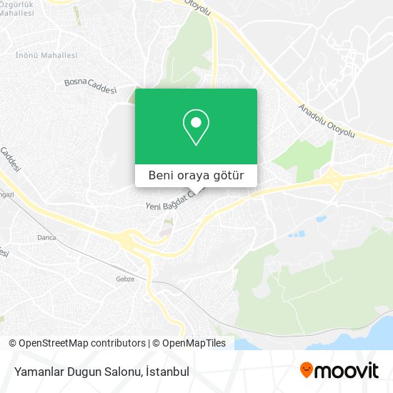Yamanlar Dugun Salonu harita