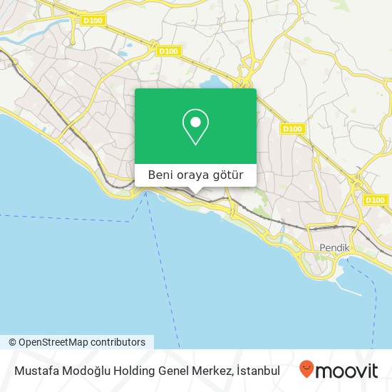 Mustafa Modoğlu Holding Genel Merkez harita
