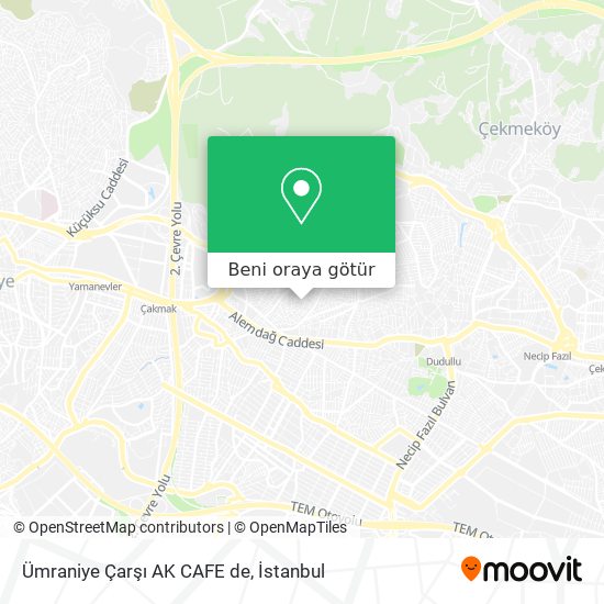 Ümraniye Çarşı AK CAFE de harita