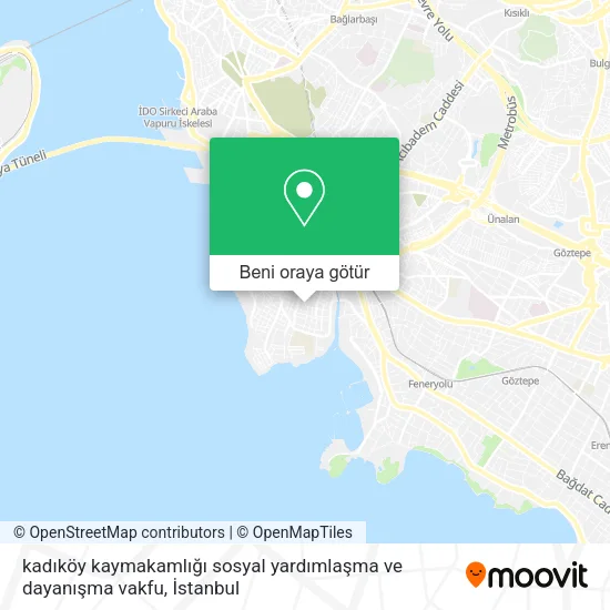 kadıköy kaymakamlığı sosyal yardımlaşma ve dayanışma vakfu harita