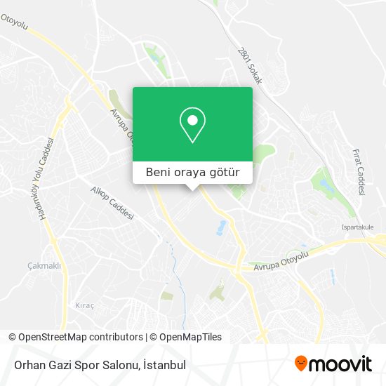 Orhan Gazi Spor Salonu harita