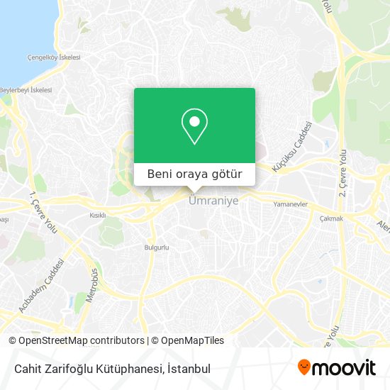 Cahit Zarifoğlu Kütüphanesi harita