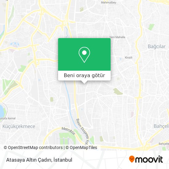 Atasaya Altın Çadırı harita