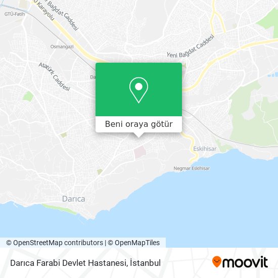 Darıca Farabi Devlet Hastanesi harita