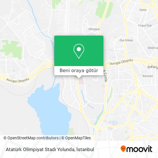 Atatürk Olimpiyat Stadı Yolunda harita