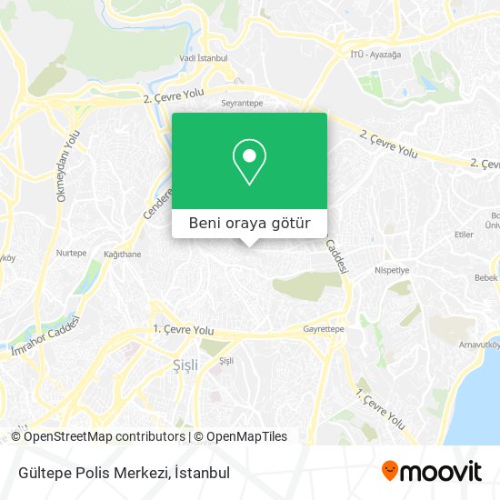 Gültepe Polis Merkezi harita