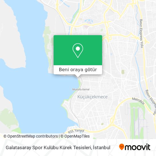 Galatasaray Spor Kulübu Kürek Tesisleri harita