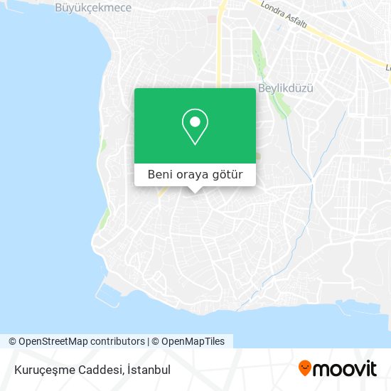 Kuruçeşme Caddesi harita