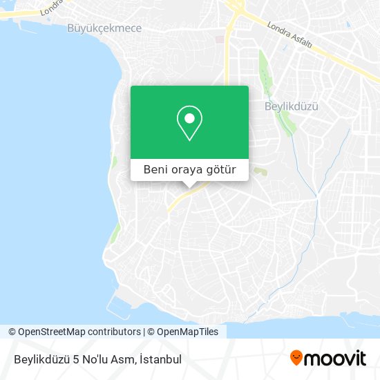 Beylikdüzü 5 No'lu Asm harita