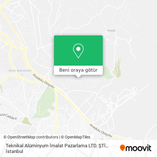 Teknikal Alüminyum İmalat Pazarlama LTD. ŞTİ. harita