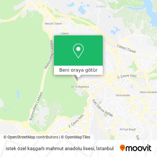 istek özel kaşgarlı mahmut anadolu lisesi harita