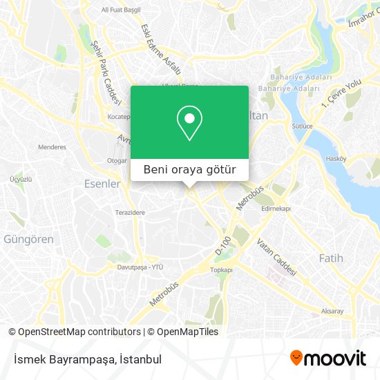 İsmek Bayrampaşa harita