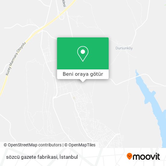 sözcü gazete fabrikasi harita