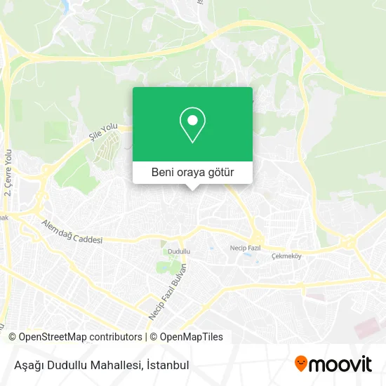 Aşağı Dudullu Mahallesi harita