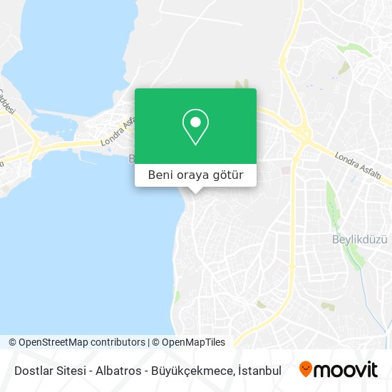 Dostlar Sitesi - Albatros - Büyükçekmece harita