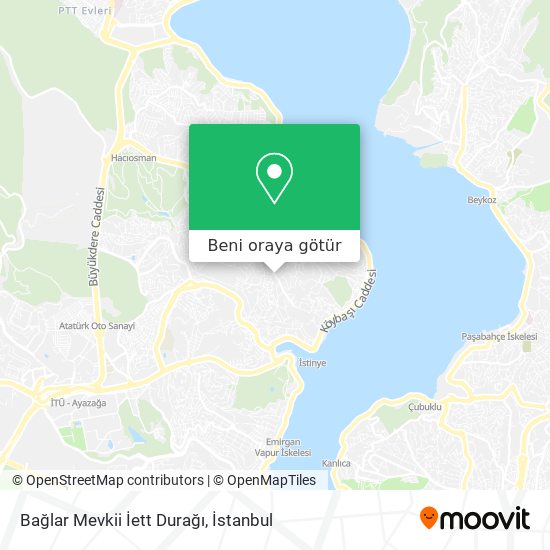 Bağlar Mevkii İett Durağı harita