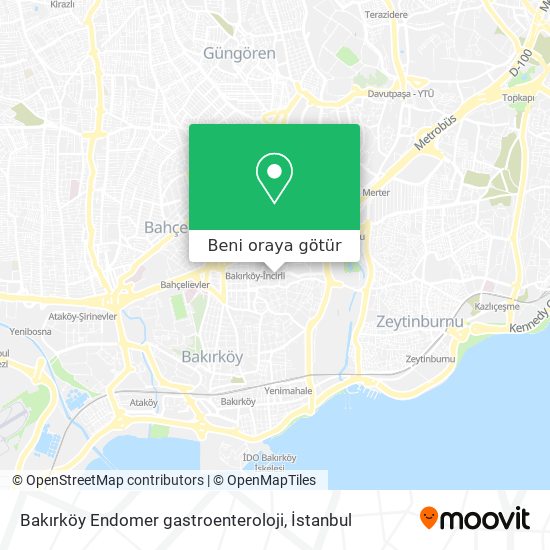 Bakırköy Endomer gastroenteroloji harita