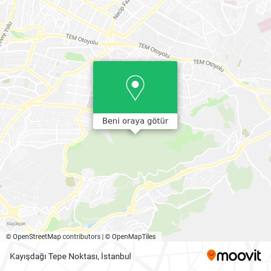 Kayışdağı Tepe Noktası harita