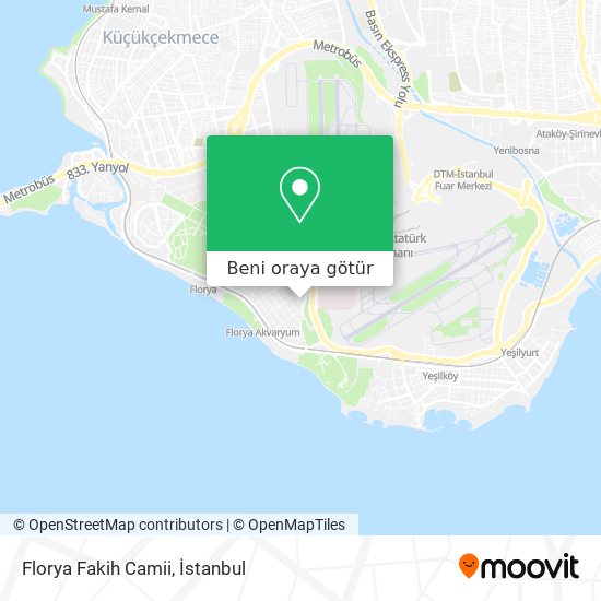 Florya Fakih Camii harita