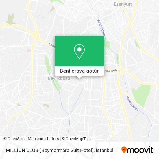 MİLLİON CLUB (Beymarmara Suit Hotel) harita