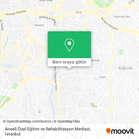 Anaeli Özel Eğitim ve Rehabilitasyon Merkezi harita