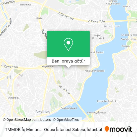 TMMOB Íç Mimarlar Odasi Ìstanbul Subesi harita