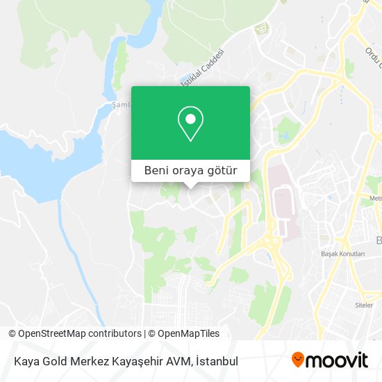 Kaya Gold Merkez Kayaşehir AVM harita
