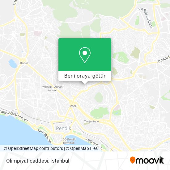 Olimpiyat caddesi harita