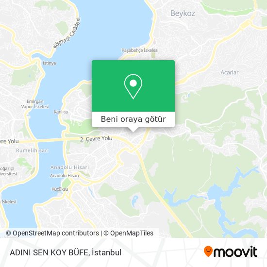 ADINI SEN KOY BÜFE harita