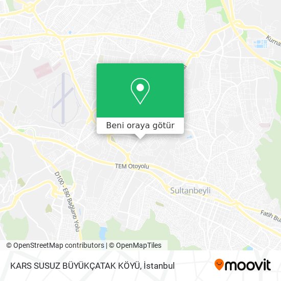 KARS SUSUZ BÜYÜKÇATAK KÖYÜ harita