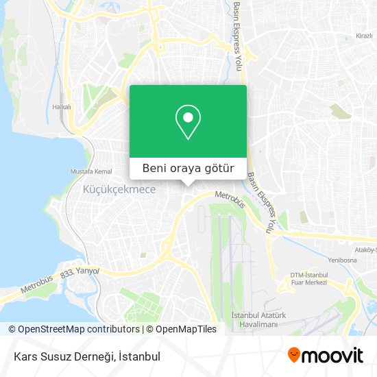 Kars Susuz Derneği harita