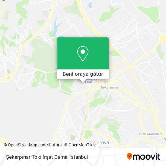 Şekerpınar Toki İrşat Camii harita