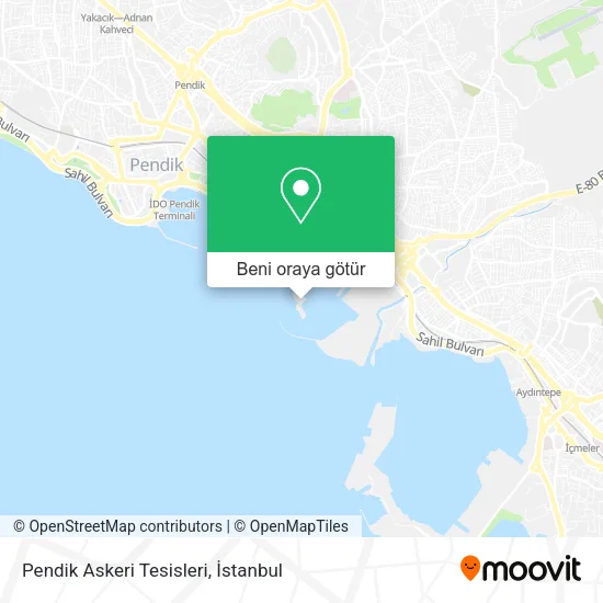 Pendik Askeri Tesisleri harita