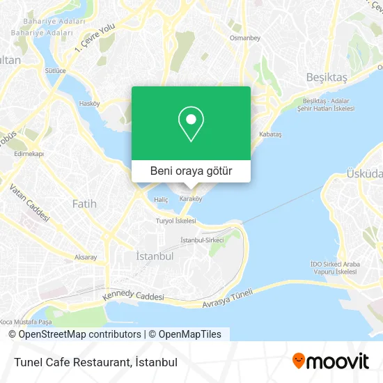 Tunel Cafe Restaurant harita
