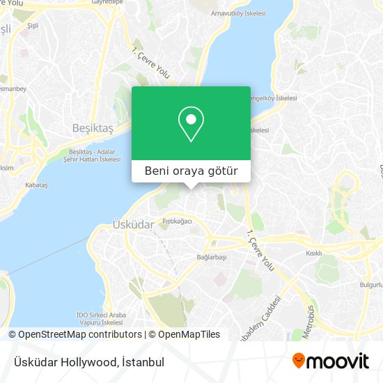 Üsküdar Hollywood harita
