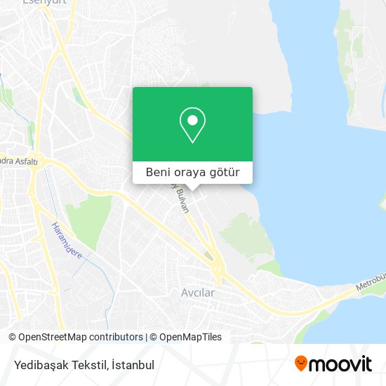Yedibaşak  Tekstil harita