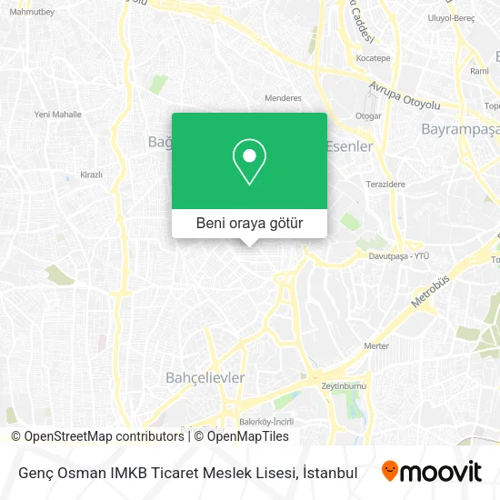 Genç Osman IMKB Ticaret Meslek Lisesi harita