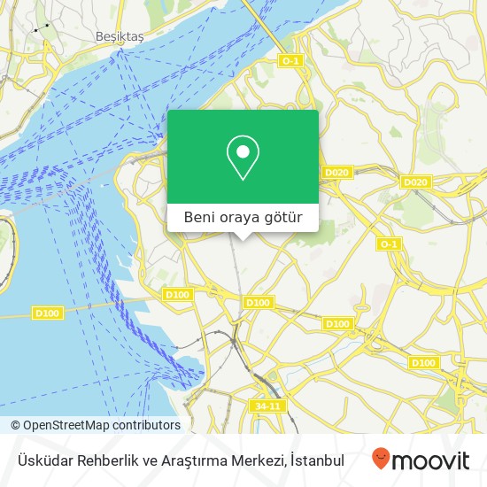 Üsküdar Rehberlik ve Araştırma Merkezi harita