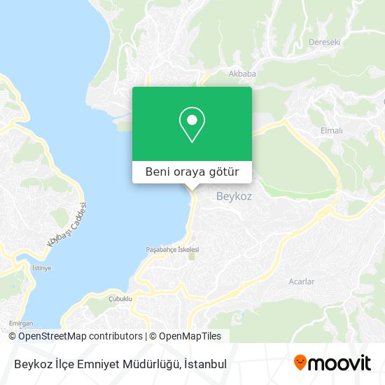 Beykoz İlçe Emniyet Müdürlüğü harita