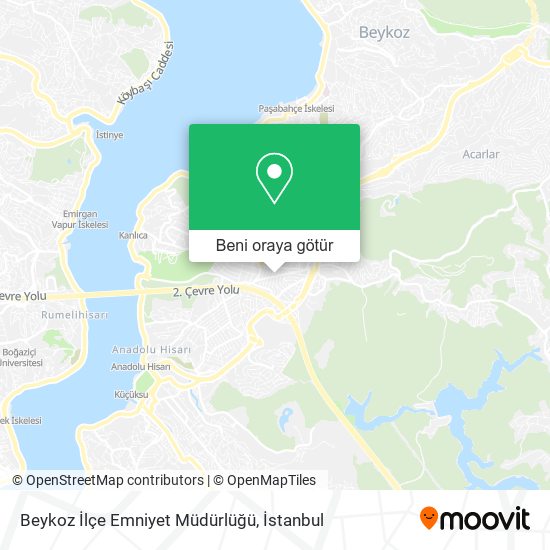 Beykoz İlçe Emniyet Müdürlüğü harita