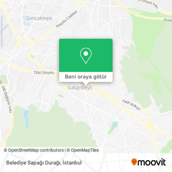 Belediye Sapağı Durağı harita
