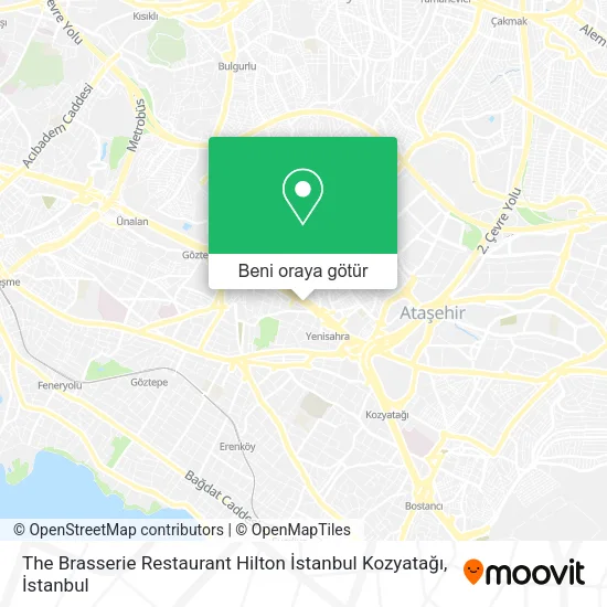 The Brasserie Restaurant Hilton İstanbul Kozyatağı harita